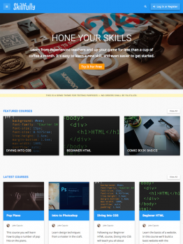 Skillfully – A Learning Management Theme